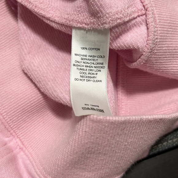 Vineyard Vines Whale Embroidered Shep Shirt Pink French Terry Sz XS - Picture 11 of 12